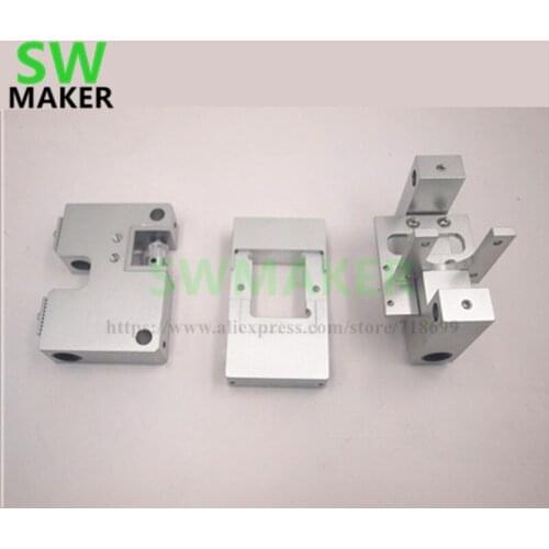 SWMAKER Aluminum X axis single Extruder Carriage RJ4JP-01-08 /8UU Y axis carriage kit For Replicator CTC Flashforge Upgrade kit