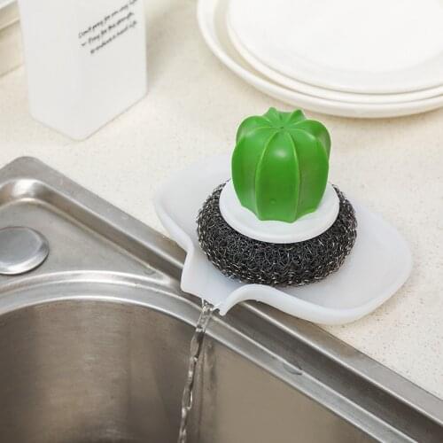Household Simple Soap Box Soft Silicon Non-Slip Soap Dishe Multifunctional Bathroom Soap Kitchen Pot Brush Drain Storage Box