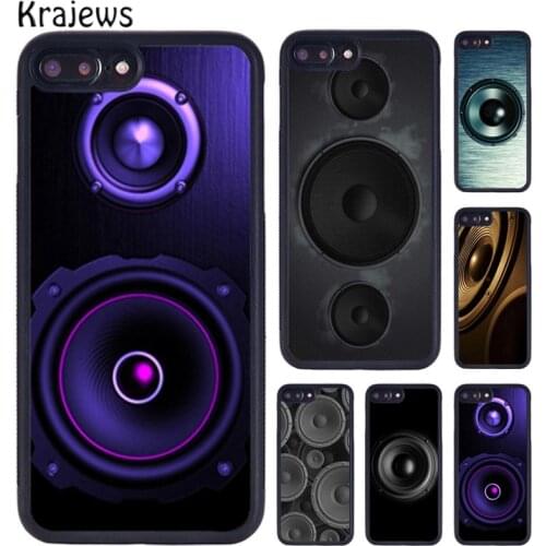 Krajews Massive Music Speakers TPU Phone Case For iPhone X XR XS 11 12 Pro MAX 5 6 6S 7 8 Plus Samsung Galaxy S7edge S8 S9 S10