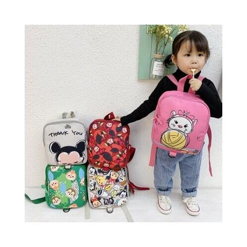 Disney childrens cartoon Mickey Mouse Donald Duck boys and girls schoolbag backpack fashion decoration bag gift canvas bag