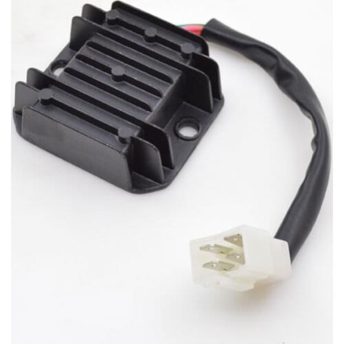 For GY6-125 GY6-150 GY6 125cc 150cc 152QMI 157QMJ Motorcycle 4 Wire Voltage Regulator Rectifier Moped Scooter ATV TaoTao