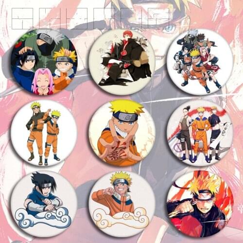 Hot Selling Cartoon Metal Tinplate Badge Cosplay Anime Brooch Packbag Clothing Decorative Label Pin for Friends Gift