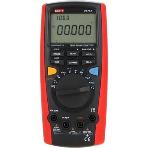 UNI-T UT71A UT71B UT71C UT71D UT71E Digital MultiMeterTure RMS AC DC meter Volt Ampere Ohm Capacitance Temp tester backlight USB