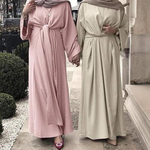 Muslim Dresses Dubai Abaya Turkey Fashion Hijab Dress Islam Clothing Maxi Sundress For Women Vestidos