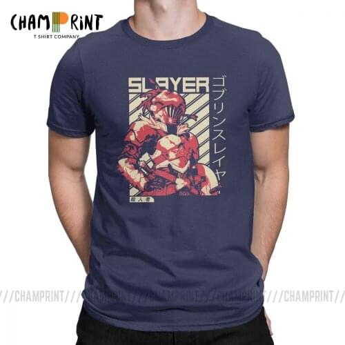 Goblin Slayer T-Shirts Men Novelty Cotton Tees Round Collar Short Sleeve T Shirt Gift Idea Clothing