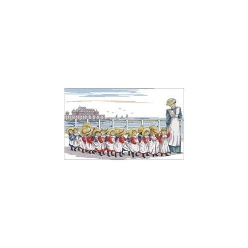 YIXIAO Counted Cross Stitch Kit Cross stitch RS cotton with cross stitch Haejbgqs Yesterday series - outing