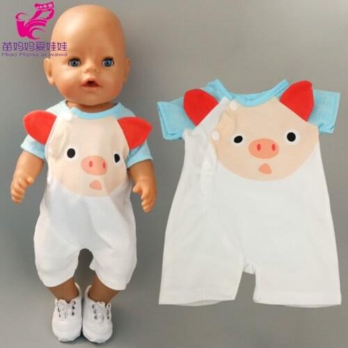 Doll Outfit 43 cm baby doll clothes rompers 18inch doll suit baby girl Christmas gift