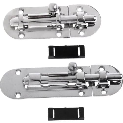 Stainless Steel Latch Sliding Lock Barrel Bolt Universal Compatible for Locking Door, Boats