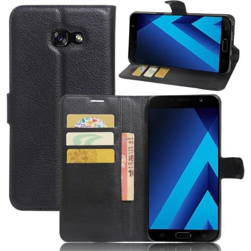 2017 New Phone cases for samsung Galaxy A7 2017,100pcs/lot,TPU leather bookstyle flip wallet case for A7 2017,free shipping