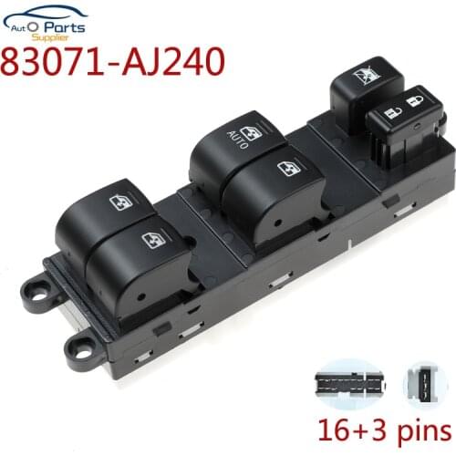 New 83071-AJ240 83071AJ240 Front Left Electric Power Master Window Switch For Subaru Outback 2013-2015