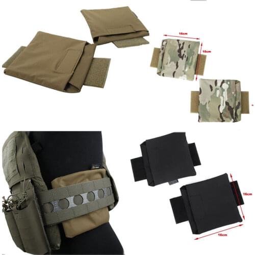 New TMC3527 Side Plate Pouch Pockets Set Black CB RG for FPC Tactical Vest