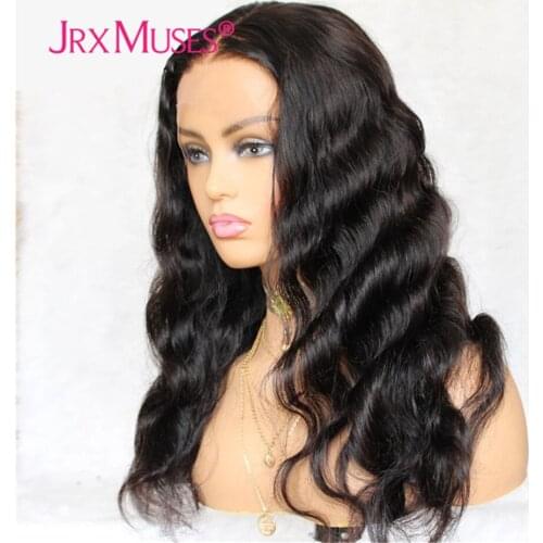 Body Wave Cambodian Hair Lace Front Wig 150% Density Glueless 360 Lace Wigs With Baby Hair Bleached Knots Wigs