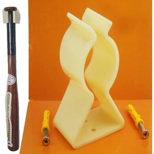 One Vertical Baseball Bat Softball Bat Display Wall Mount Wall Rack Wall Holder - NO BASEBALL BAT