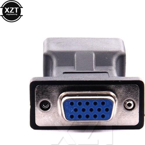 RJ45 to VGA Extender Male to LAN CAT5 CAT6 RJ45 Network Ethernet Female Adapter Computer