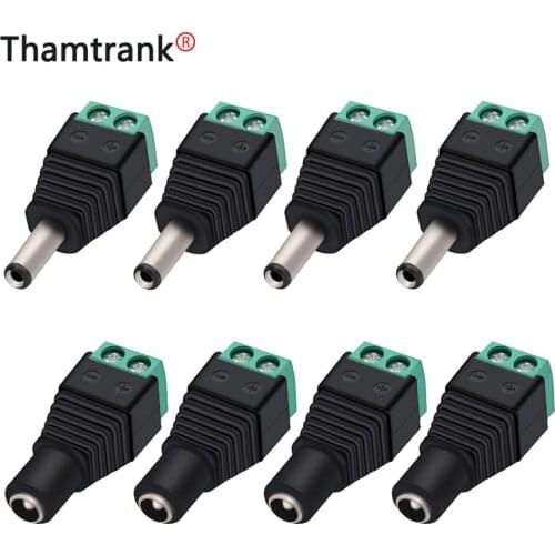 DC Male&Female Power DC Jack CCTV Video Balun 5.5*2.5mm DC Power Plug Terminals Connector Adapter