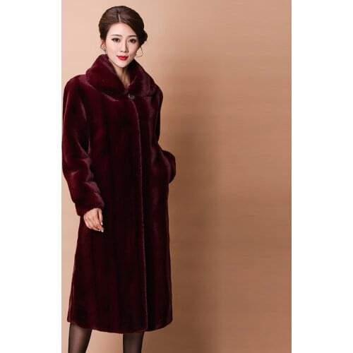 Oversized Winter Warm hooded Large size Long Solid color Faux Fur Coat 2020 New Casual Long sleeve Women Fur Jacket Outwear