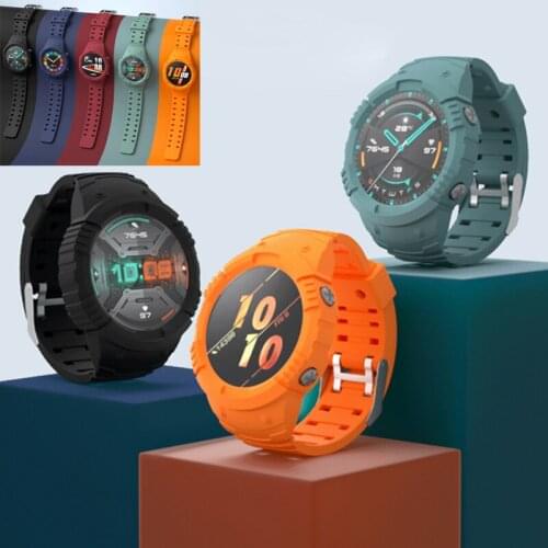 Silicone Strap Wrist Band Watchband Frame Case For Huawei GT 2/2E GT2 Pro Magic 2 46mm GT2E Magic2 Watch Wristband Bumper Cover