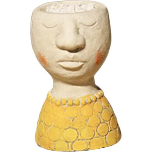 Resin Succulent Planter Pots For Office House Balcony Landscape Flower Pots for Home Tabletop Room Decor Cafe Office Ornament