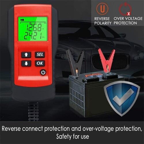 Electri cVehicleBattery Tester Internal Resistance Life Battery Current Capacity Tester Universal 12VAH CCA Voltage Battery
