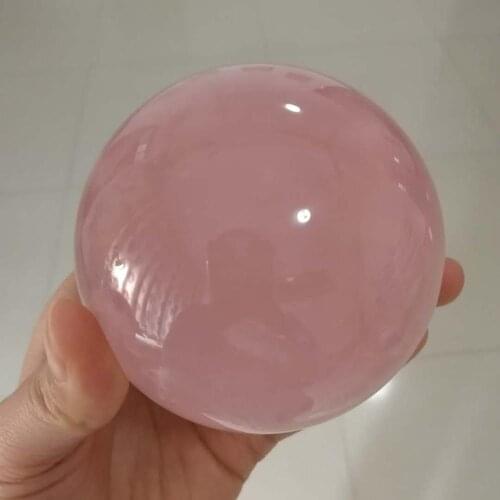 About 7cm high qulity Natural pink rose quartz balls Crystal gemstones sphere meditation reiki healing chakra for home decor