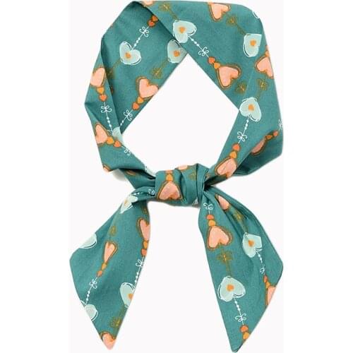 Women Skinny Scarf Hair Headband Cotton Choker Freshness Bandeau Scarf Bandana Hair Ties 90x6 cm NEW