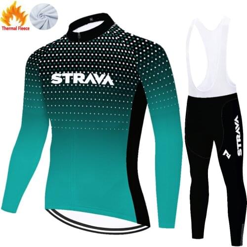 Strava Winter Thermal Fleece Cyclisme Abbigliamento Cycling Jersey Tricota Hombre Maillot Fietskleding Heren Ciclismo Masculino