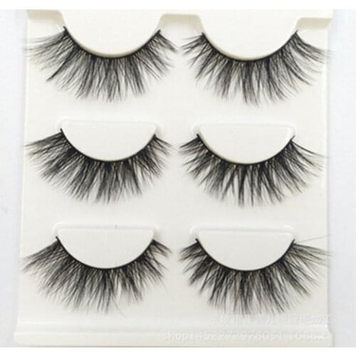 1 Pair Fine Fiber False Eyelashes Fake Lashes Long Makeup 3d Lashes Extension Eyelash Women Eyelashes For Make Up