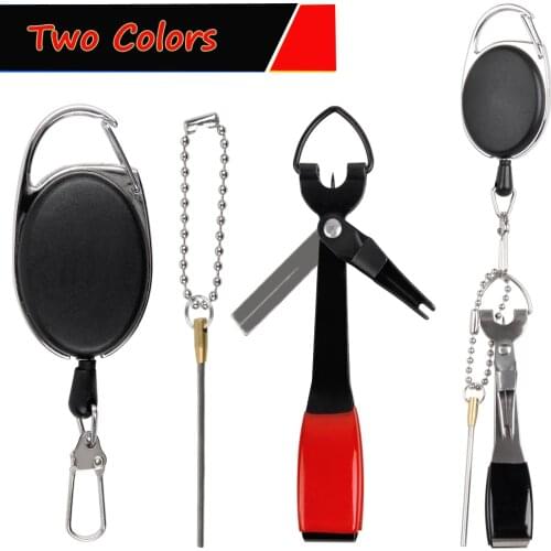 2Pcs Fishing Quick Knot Tool Nail Knotter Scissors For Line Cutter Hook Sharpener Tyer Fly Tying Tool Fishing Tackle Accessories