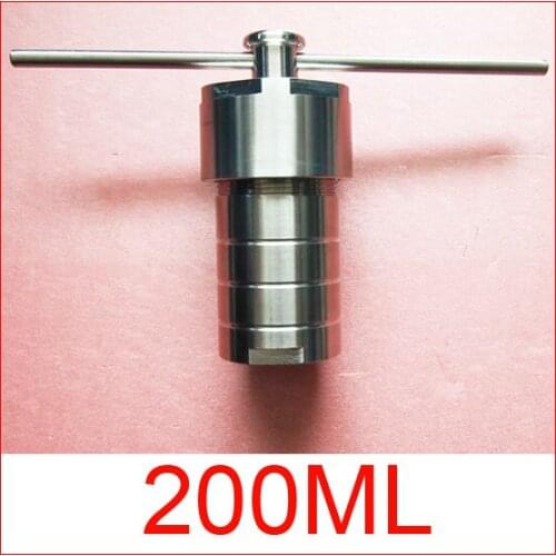 200ml ETFE FEP Lined Hydrothermal Synthesis Autoclave Reactor,PTFE lined vessel,F4 lined tank