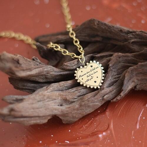 CHUANGU Love Peach Heart Thick Chain Sweater Chain Necklace Punk Choker Collar Statement Chain Decoration on the Neck Jewelry