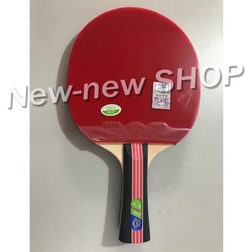 Friendship 729 Table Tennis Racket (Golden 2-Star, with Case) Paddle with Rubber & Bag Original 729 Golden 2 Star Ping Pong Bat