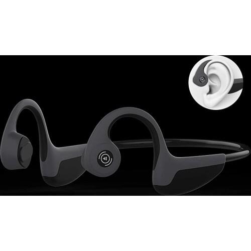 Bone conduction headset microphone noise reduction Bluetooth wireless sports headset suitable for work running cycling