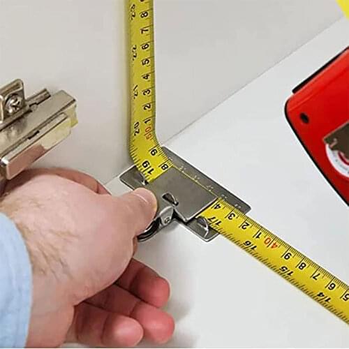 Hot sale Measuring Tape Clip Stainless Steel Woodworking Convenient Measure Precise Locate Tool Decoration Accessories