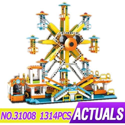 New MOC Ferris Wheel Compatible 31119 Model 1314PCS Building Blocks Bricks Eduactional Puzzle Toy For Child Christmas Gift
