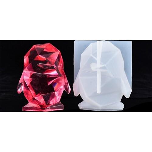 Crystal Epoxy Resin Mold 3D Penguin Pendant Casting Silicone Mould DIY Crafts Jewelry Decorations Making Tools Drop Shipping