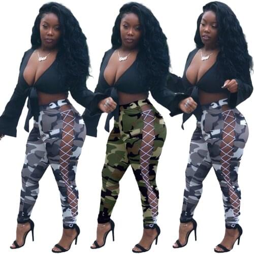 LINLING Women's Camouflage Pants