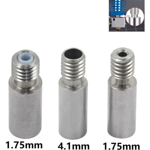 MEGA 2PCS 3PCS 5PCS V6 Dual Hotend J-head Throats Heat Break 1.75mm Filament Bore 4.1mm 2 in 1 out 3D Printer Parts for Reprap