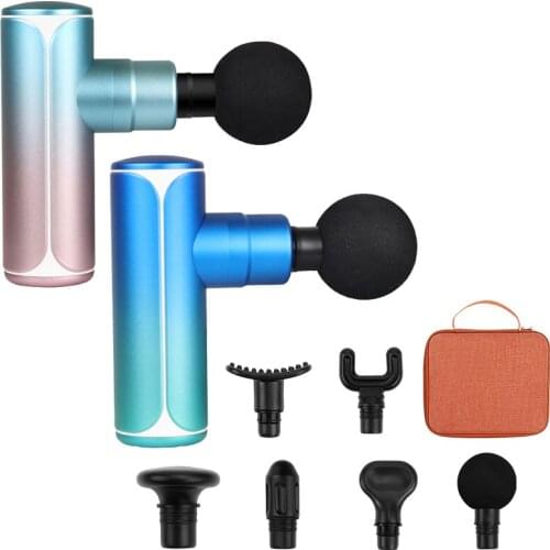 Mini Massage Gun Professional Deep Tissue Muscle Massager Portable Lightweight 4 Speeds for Neck Back Body Relaxation