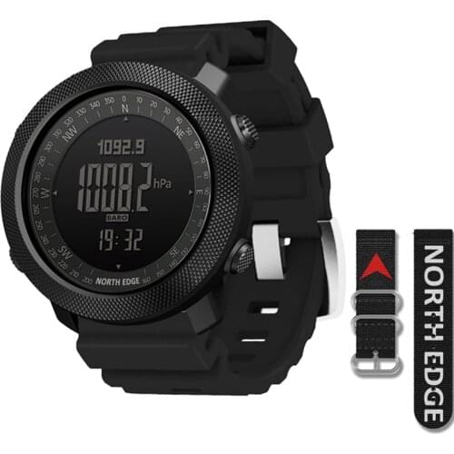 Sports Watches Mens Multifunctional Electronic Watch With Barometer, Pedometer, Weather Forecast,Compass Outdoor WatchLED Reloj