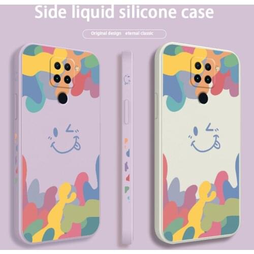 Winking Silicone Soft Case For Xiaomi Redmi Note 10 10S 9T 9 8 7 Pro MAX Redmi 9 9A 9T K40 K30 K20 Pro Shockproof Phone Cover