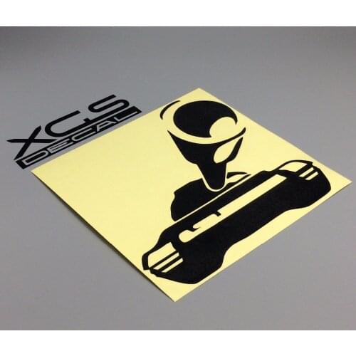 XGS DECAL Car decals 14cm x 14cm JDM DUB Tank aiming motorcycle car stickers reflective waterproof stickers
