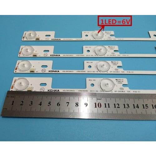 New 20Pieces LED backlight bar for KONKA KDL39SS662U 35018340 327mm 4 LEDs( 1 LED 6V)
