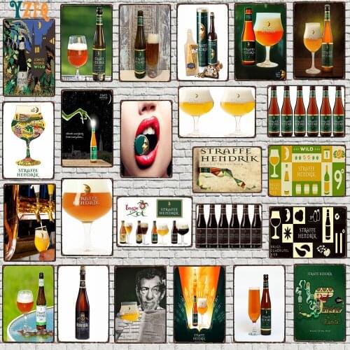 Beer Metal Tin Sign Wall Bar Cafe Home Pub Art kitchen Decor Vintage Metal Poster 30X20CM DU-8427A