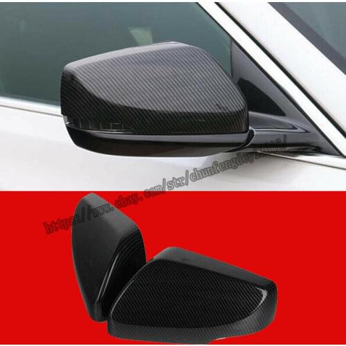 Fit For Cadillac CT6 2016-2019 Real carbon fiber Side Rearview Mirror Cover Trim