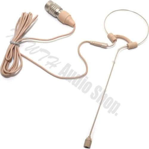 Profession Skin Ear Hook Hanging Headset Microphone for Audio Technica Wireless Hirose 4 Pin
