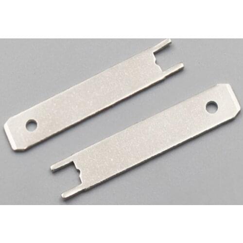 6.3mm lengthened straight insert 6.3 insert PCB soldering plate soldering piece 250 male terminal connector circuit board insert