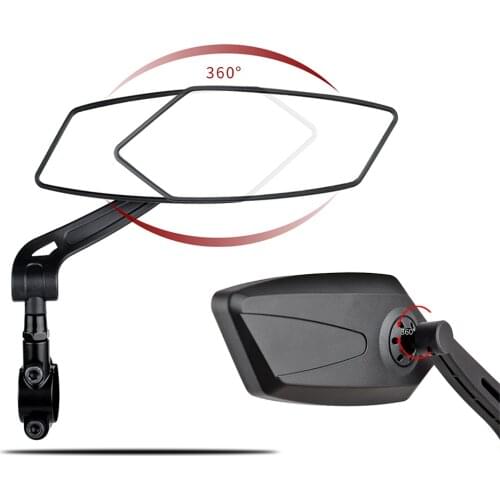 Bicycle Rear View Mirror Bike Cycling Wide Range Back Sight Reflector Adjustable Left Right Mirrors Bike Rear View Mirror MTB
