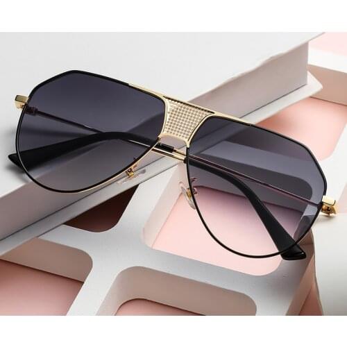 Vintage Metal Pilot Sunglasses Men Women Aviador Driving Sun Glasses Male Retro Anti-UV400 Goggle Lunettes De soleil Pour Femmes