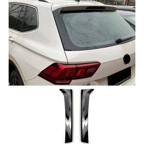 Car Rear Side Wing Roof Spoiler Stickers Trim Cover Gloss Black for Volkswagen Tiguan L Tiguan MK2 2017-2020 Tail modeling