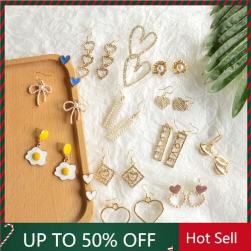 2021 New Needle Pearl Earrings for Women Female Punk Retro Earrings Cold Wind Small Fragrance Earrings